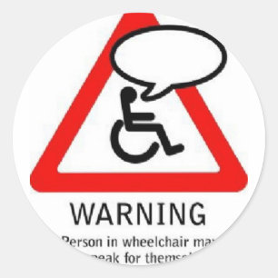 speak1 custom classic round sticker