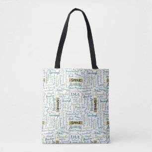Speak Alaskan! White Tote Bag