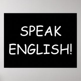 Speak English! Poster