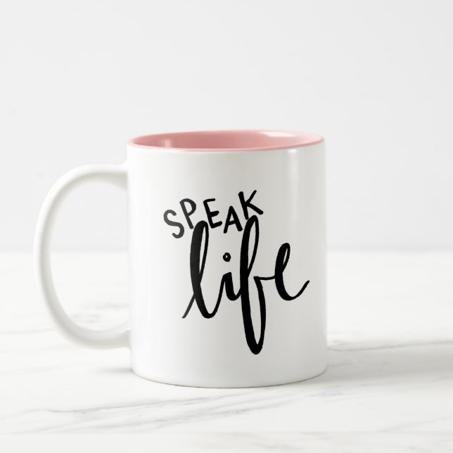 Speak Life Mug by Undeniable Favours (Left)