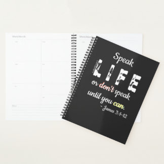 Speak Life or Don't Speak - Planner