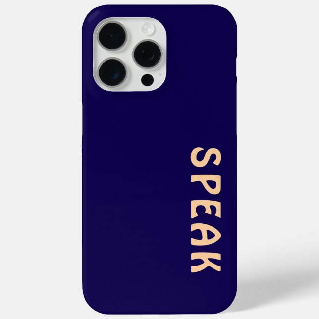 SPEAK  Logo Dk Blue  Case-Mate iPhone Case (Back)