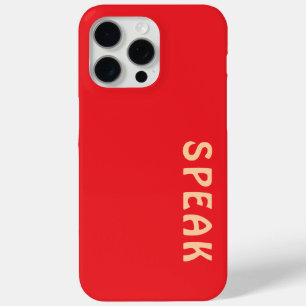 SPEAK  Logo Red  iPhone 15 Pro Max Case