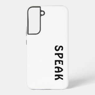 SPEAK  Logo Soft White    Samsung Galaxy Case
