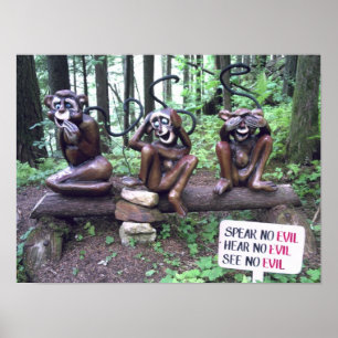 speak no evil hear no evil see no evil  poster