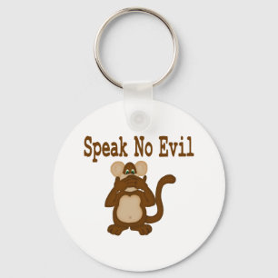Speak No Evil Keychain