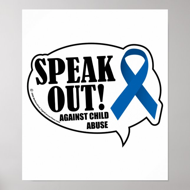 Speak Out Against Child Abuse Poster (Front)