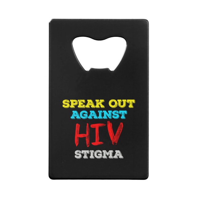 Speak Out Against HIV Stigma - AIDS Awareness (Front)