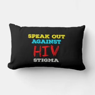 Speak Out Against HIV Stigma - AIDS Awareness Lumbar Cushion