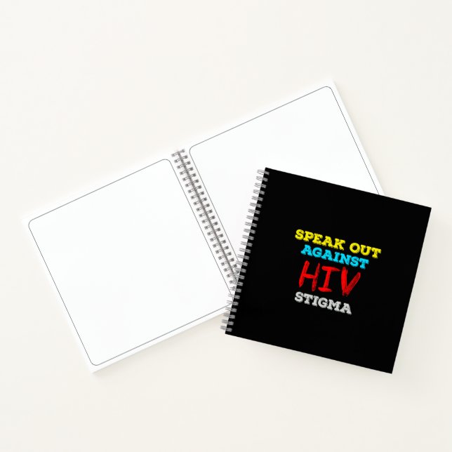 Speak Out Against HIV Stigma - AIDS Awareness Notebook (Inside)