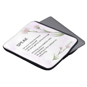 Speak - Self Love Empowerment Poem Laptop Sleeve