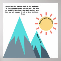 Speak to your Mountain Scripture