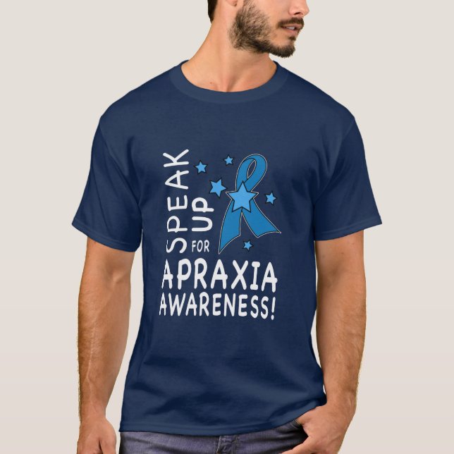 Speak Up for Apraxia Awareness T-Shirt (Front)