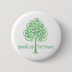 Speak Up for Trees - Tree Hugger 6 Cm Round Badge