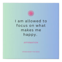 Speak What You Seek – 10x10 Affirmation Canvas ✨  