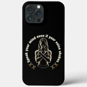 Speak your mind even if your voice shakes!  iPhone 13 pro max case