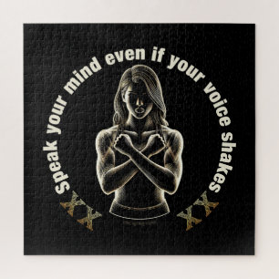 Speak your mind even if your voice shakes! jigsaw puzzle