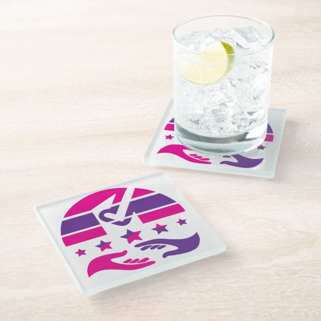 Speak Your Mind Glass Coaster (Angled)