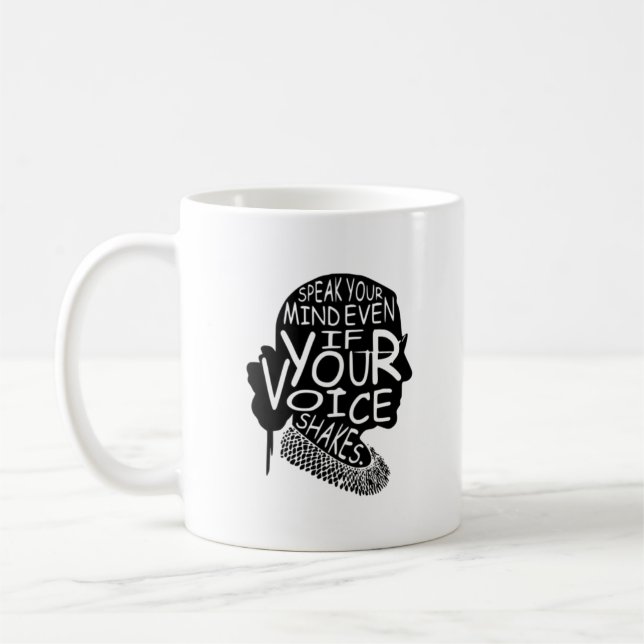 Speak Your Mind Mug - Ruth Bader Ginsburg - RBG  (Left)