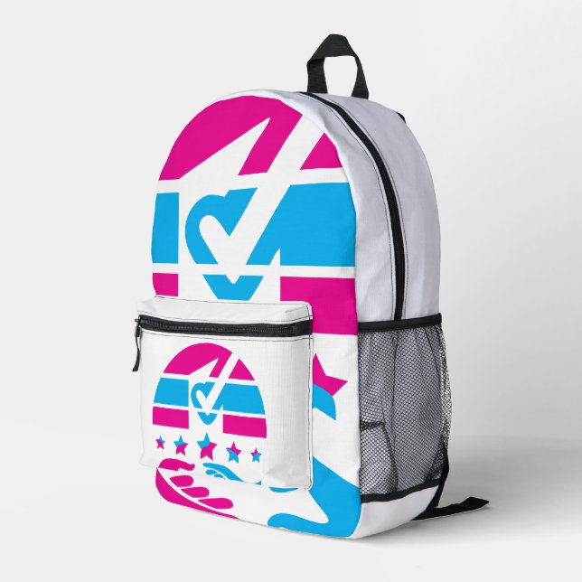 Speak Your Mind Printed Backpack (Back Corner Right)