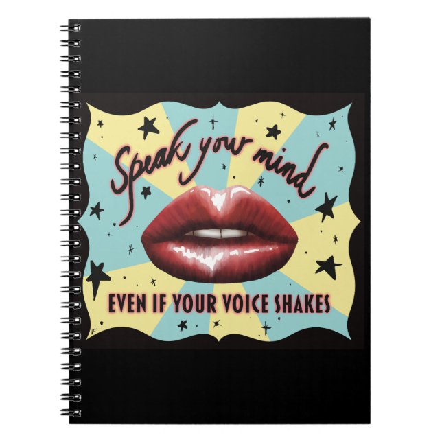 Speak Your Mind, Voting, Activist Notebook (Front)
