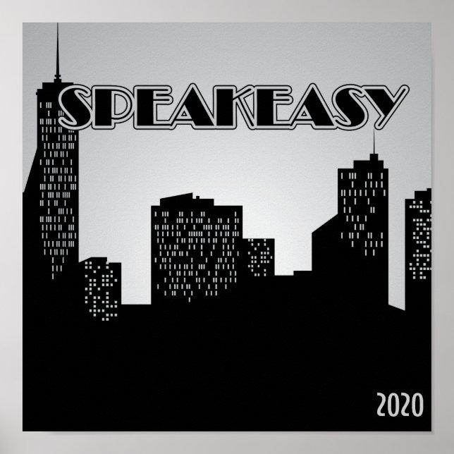 Speakeasy, 1920's Party Poster (Front)