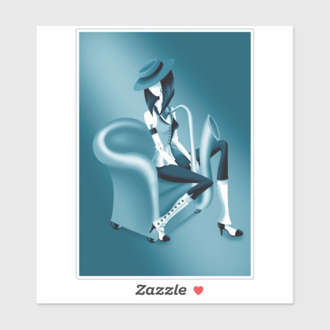 "Speakeasy" – Jazz-Inspired Sticker  (Sheet)