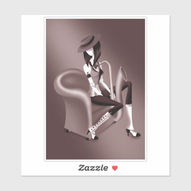 "Speakeasy" – Jazz-Inspired Sticker  (Sheet)