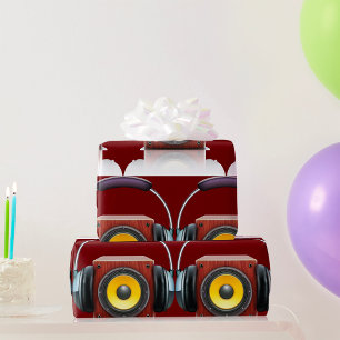 Speaker And Headphones Wrapping Paper