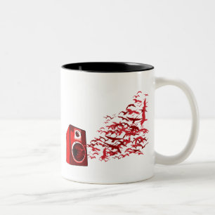 Speaker Birds Two-Tone Coffee Mug