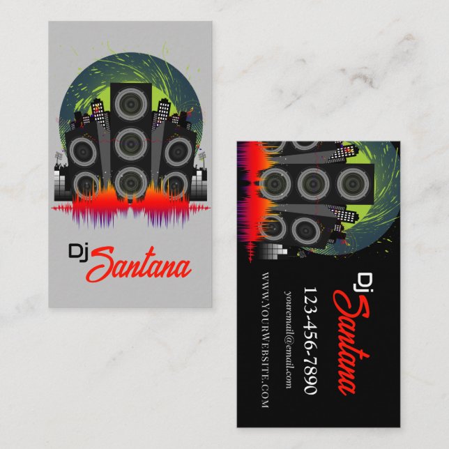 Speaker Blast Business Card (Front/Back)