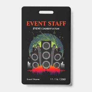 Speaker Blast Event Staff Coordinator ID Badge