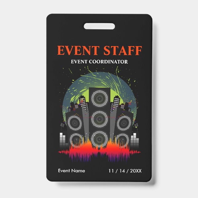 Speaker Blast Event Staff Coordinator ID Badge (Front)