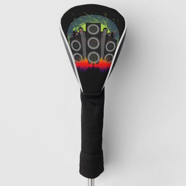 Speaker Blast Golf Head Cover (Front)