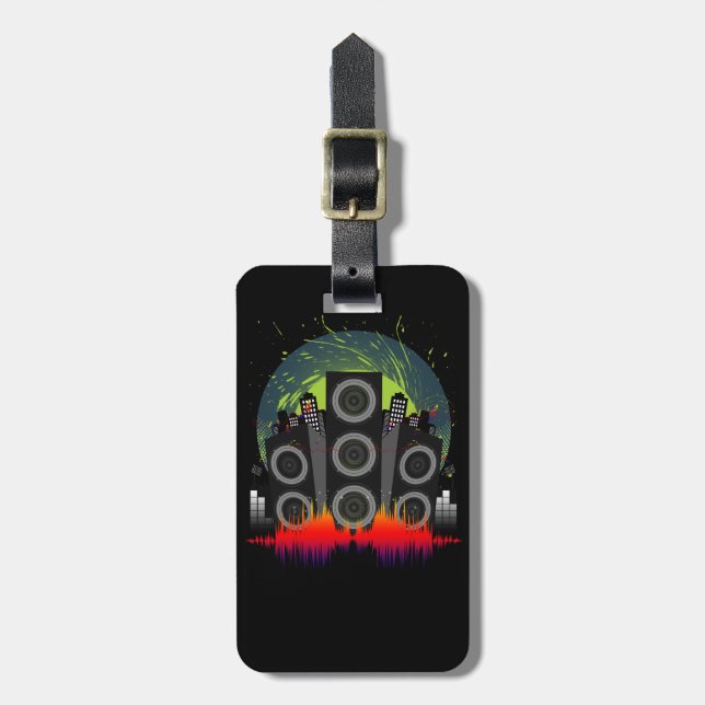 Speaker Blast Luggage Tag (Front Vertical)