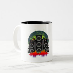 Speaker Blast Two-Tone Coffee Mug