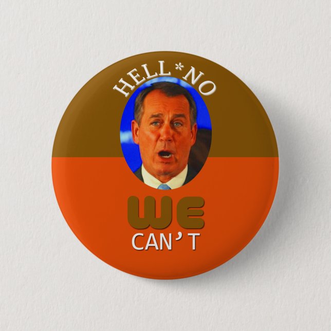 Speaker Boehner's Famous Words 6 Cm Round Badge (Front)