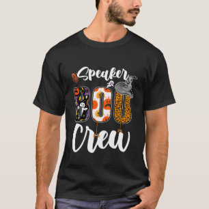 Speaker Boo Crew Halloween Matching Lecturer T-Shirt