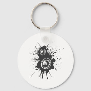 Speaker Graffiti - DJ Music Disc Jockey Audio Key Ring