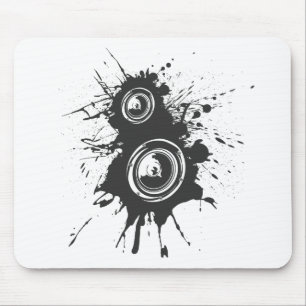 Speaker Graffiti - DJ Music Disc Jockey Audio Mouse Pad