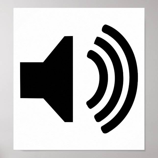 Speaker icon poster (Front)