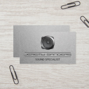 Speaker Logo Business Card