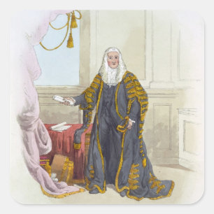 Speaker of the House of Commons, from 'Costume of Square Sticker