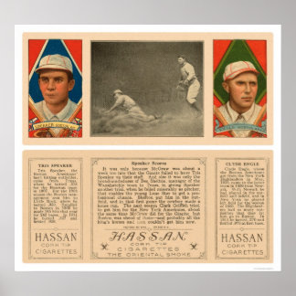 Speaker Scores Red Sox Baseball 1912 Poster