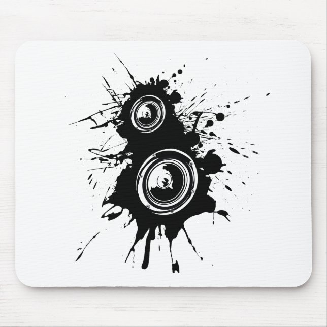 Speaker Splatter Mouse Pad (Front)