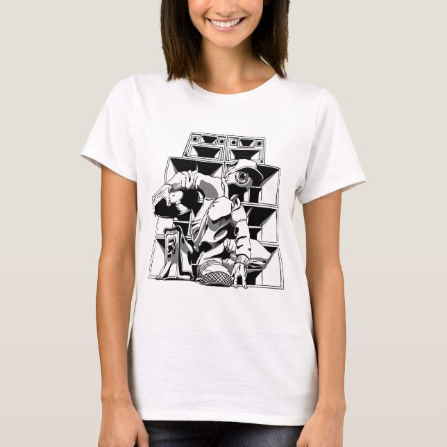 Speaker Stack Womens T-Shirt (Front)