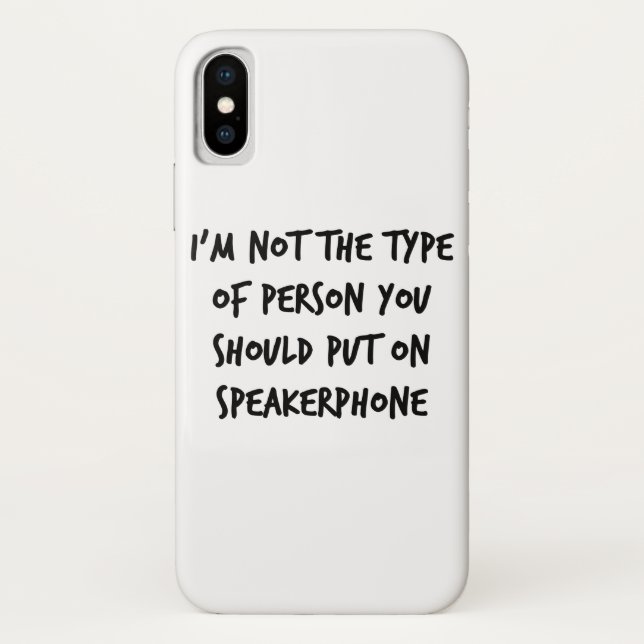 Speakerphone Case-Mate iPhone Case (Back)