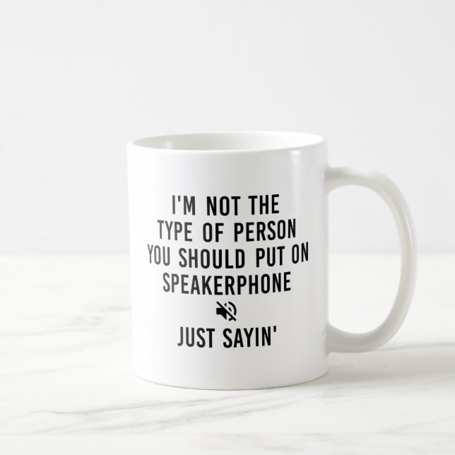 Speakerphone Coffee Mug (Right)