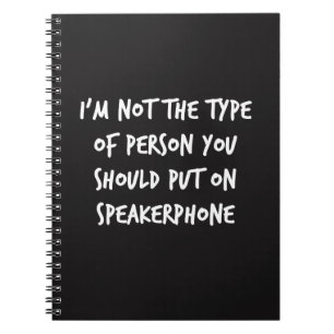 Speakerphone Notebook