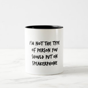 Speakerphone Two-Tone Coffee Mug